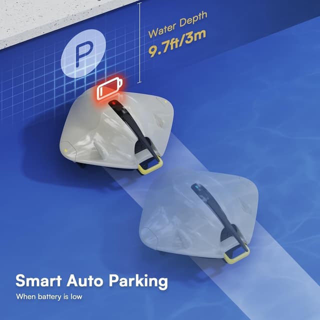 Detalle 2 de Lydsto S2 Robot Piscina Senza Fili: pulizia di fondo e pareti fino a 1.614 m² con doppio sistema