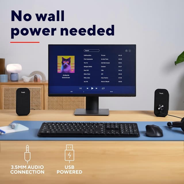 Detalle de Orada 2.0 USB PC speakers 6W RMS