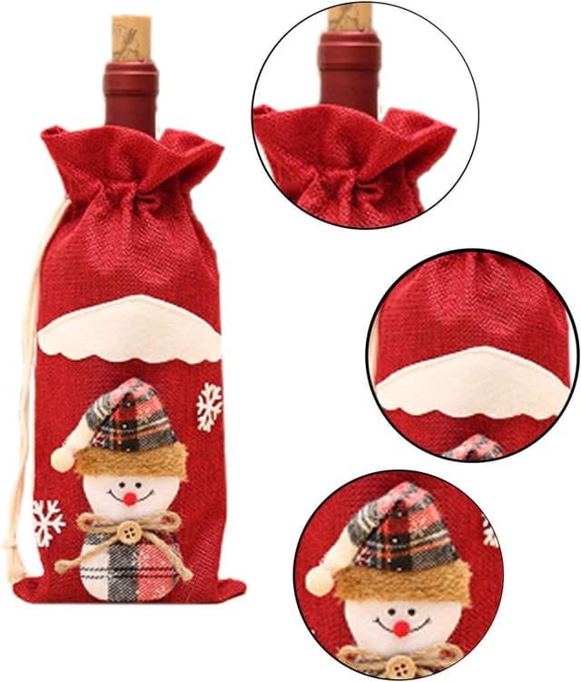Thumbnail 2 de 6 Pcs Christmas Wine Bags 6-pack for Bottles 🍷