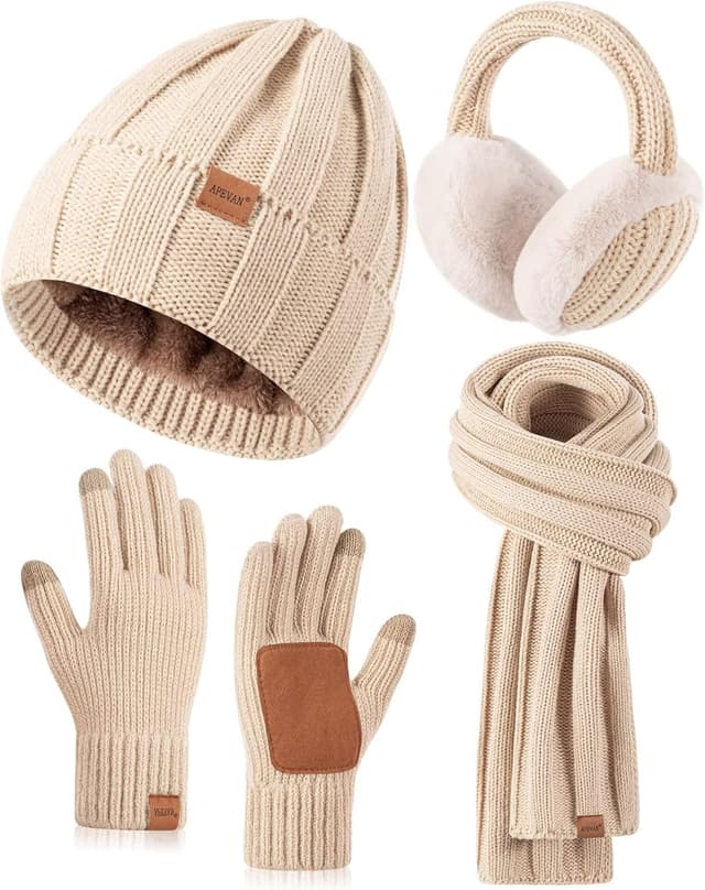 Imagen de Winter Hat Gloves Scarf Set 67×11 🧣 en OfertitasTOP