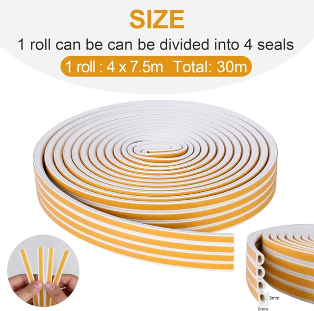 Detalle 2 de AiQInu Burlete puerta ventana 30 m