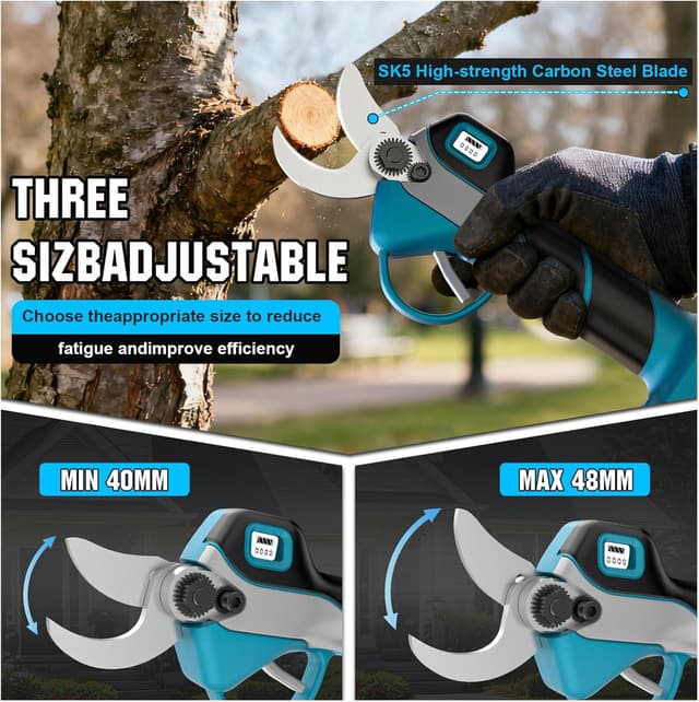 Thumbnail 4 de Mini-Kettensäge 8" 4‑in‑1 Set mit 2×4,0 Ah Akkus 🌲