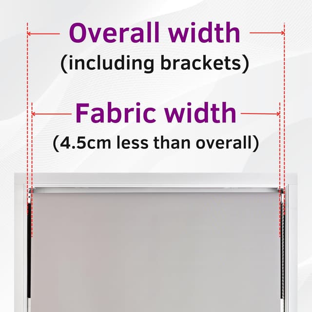 Detalle 2 de FURNISHED blackout roller blind 90W x 210H cm