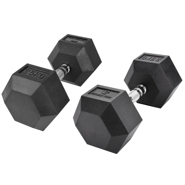 Detalle de Fitness Tech Set mancuernas hexagonales 25 kg