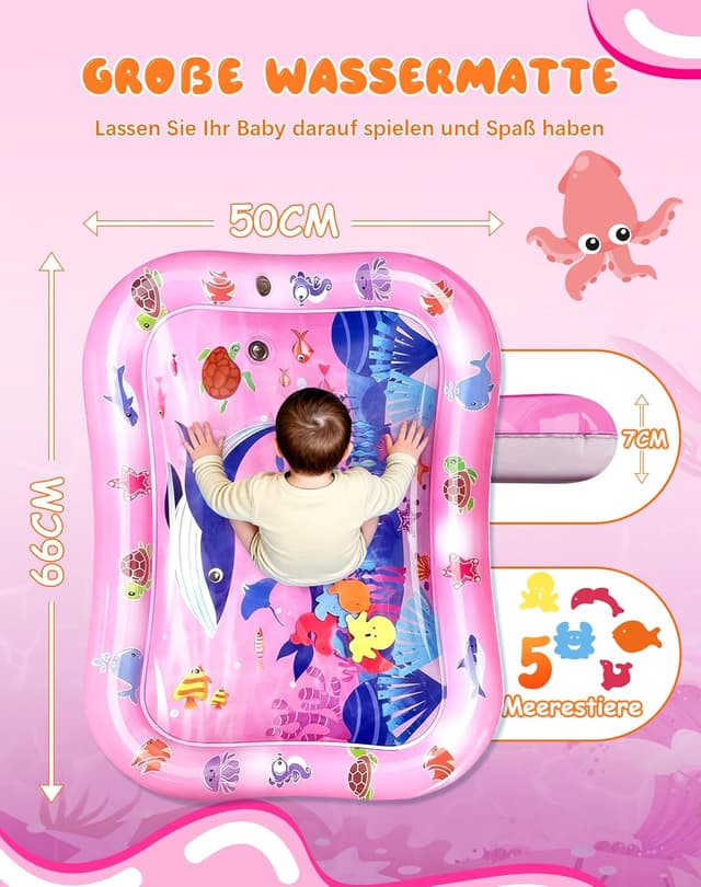 Detalle 2 de Wincany Wassermatte Baby Spielzeug 3-12 Monate
