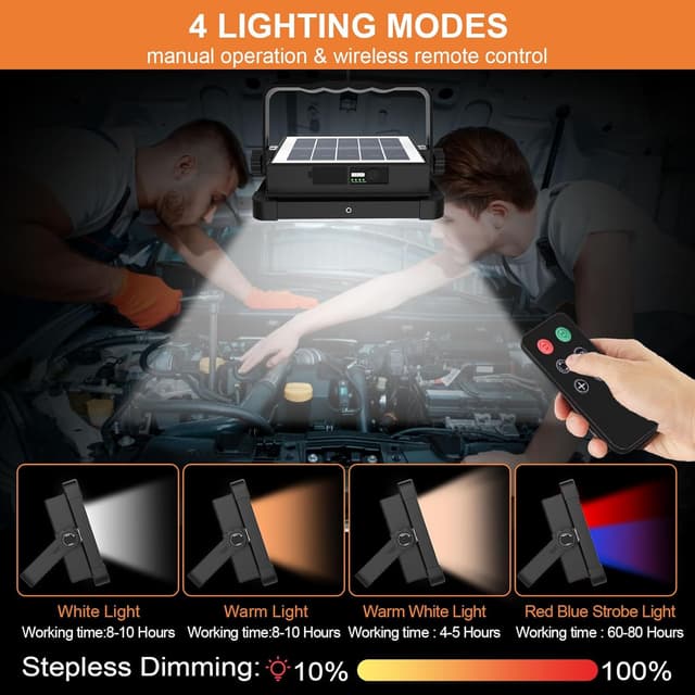 Detalle 2 de ERAY 150W Foco LED Recargable 15000mAh