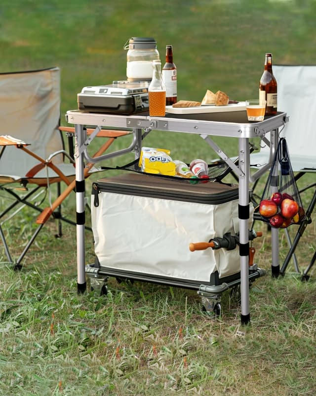 Detalle de Sportneer Klappbarer Campingtisch 30 kg