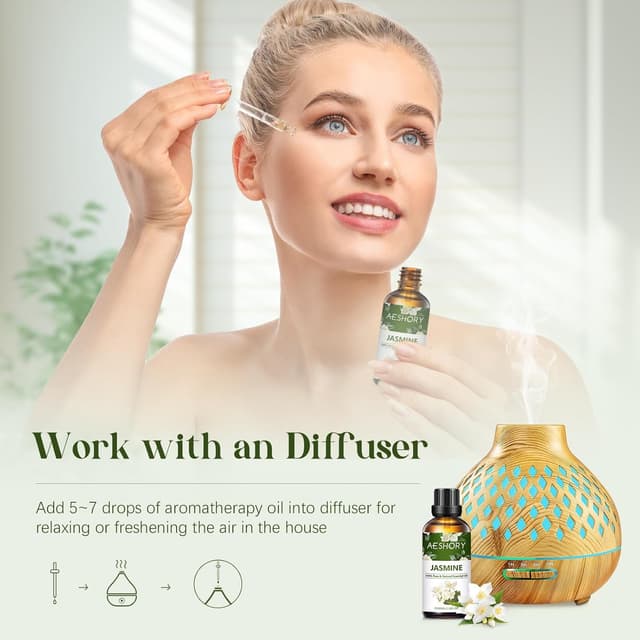 Detalle de Jasmine essential oil 100ml for diffusers