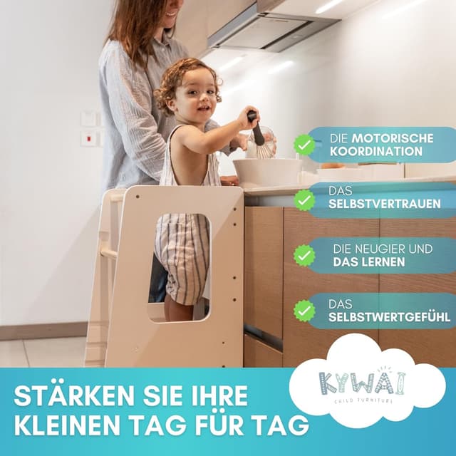 Thumbnail 6 de KYWAI Montessori Lernturm Premium, höhenverstellbar 👶