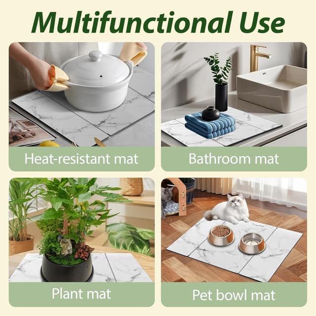 Detalle de BOMOKS Stone Drying Mat 24x16 Collapsible