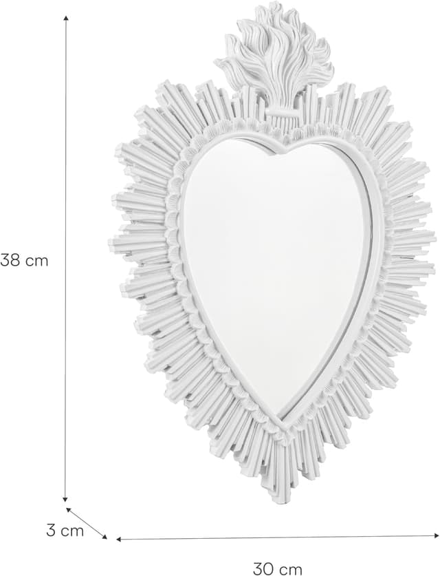 Detalle de Baroni Home Specchio Ex Voto Cuore Sacro 30x38 cm