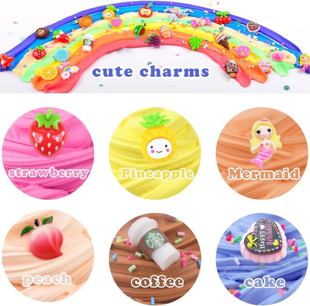 Detalle de Fluffy Mini Butter Slime Kit 32-pack