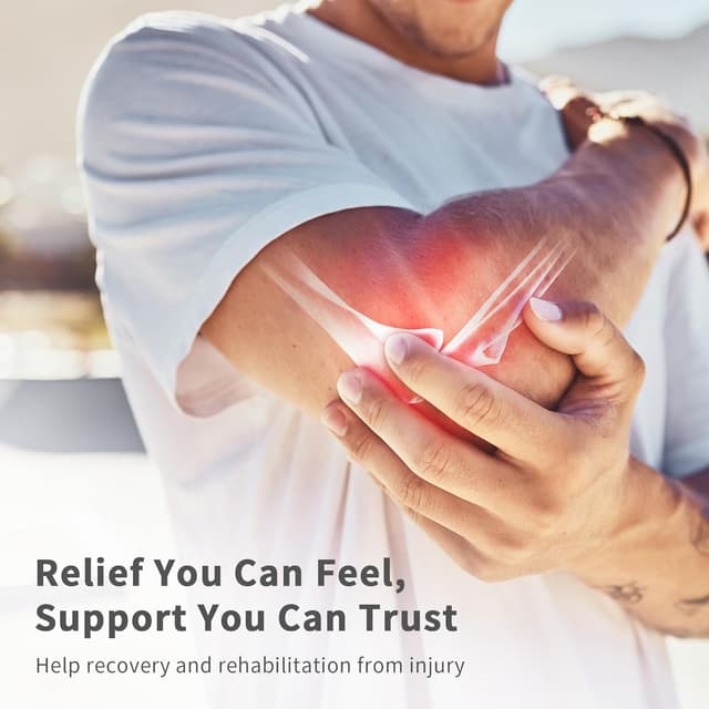 Detalle de BRACOO Elbow Support Brace (ES10) – Adjustable Neoprene Sleeve for Tennis, Golf, Pickleball & Gym