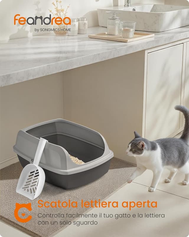 Detalle 2 de Feandrea Vassoio Lettiera XL Grigio Ardesia