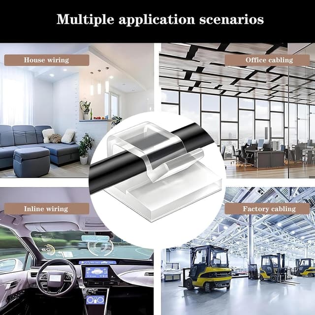 Thumbnail 6 de KLJ Kabelhalter Haken für Lichterketten 50er-Set