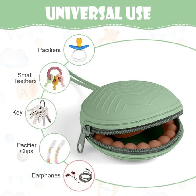 Detalle de Aolso Dummy Holder Case pacifier 2 pack