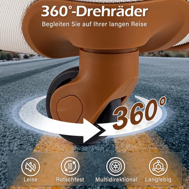 Thumbnail 4 de Coolife Hartschalen-Koffer Trolley Blau