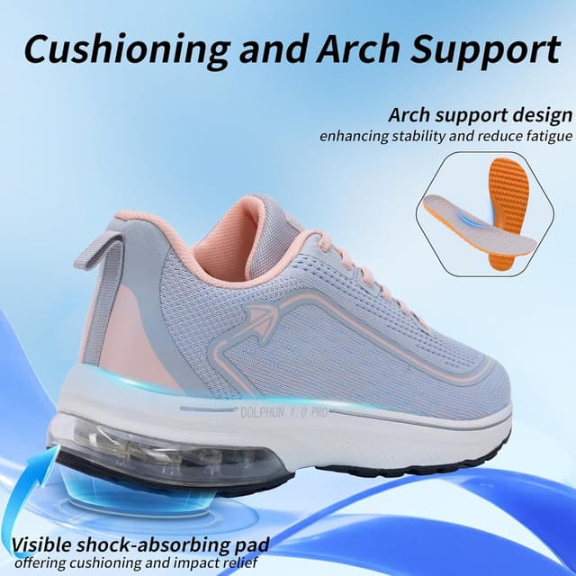 Detalle 2 de Autper Wide Toe Box Walking Sneakers US6-11