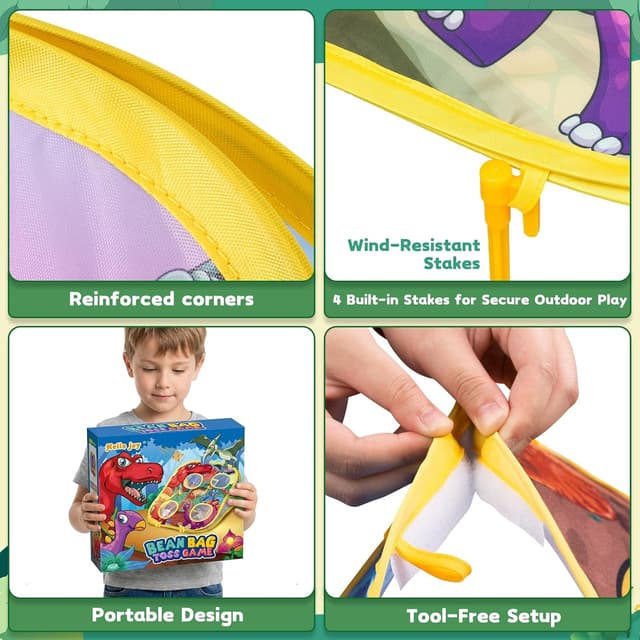 Thumbnail 6 de Bean Bag Toss Game for Kids — Cornhole Board