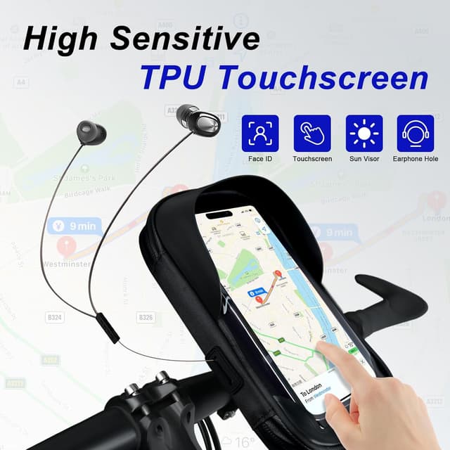 Thumbnail 5 de flintronic Bolsa Bici con Soporte Teléfono 6,4