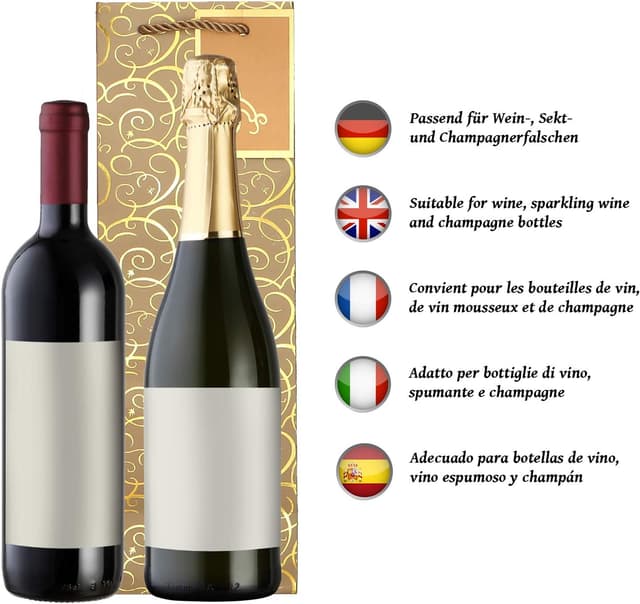 Detalle 2 de Borse sacchetti vino DonDon 10 set