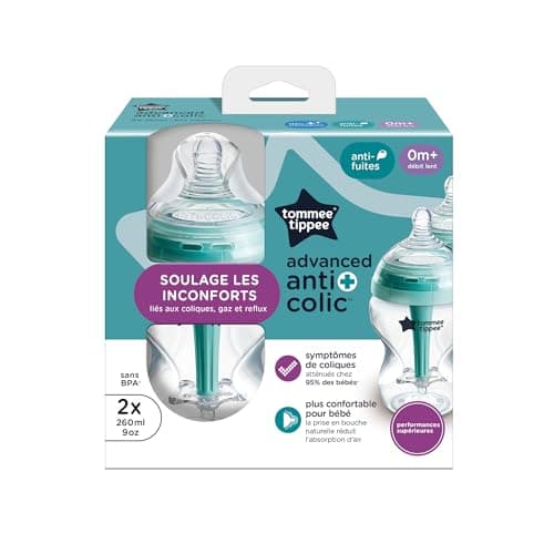 Thumbnail 1 de Tommee Tippee Biberón anticólicos Óptimo 260 ml (pack de 2) con tetina anatómica y varilla de ventilación