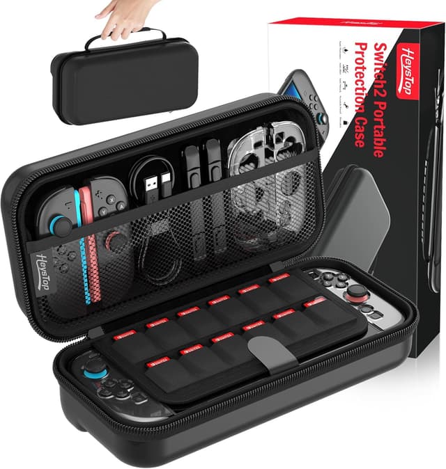 Detalle de HEYSTOP Case for Nintendo Switch 2 12‑slot