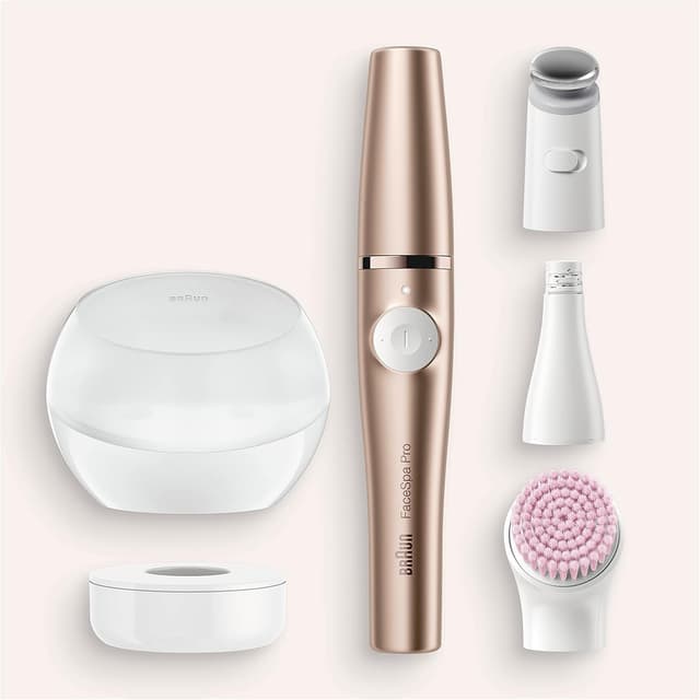 Detalle de Braun FaceSpa Pro SE921: epilatore viso donna tutto-in-un per depilazione e pulizia