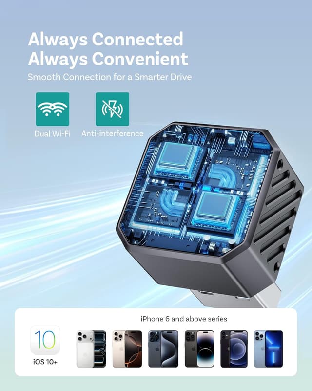 Thumbnail 5 de OTTOCAST Mini 3.0 Wireless CarPlay/Android Auto Adapter 5GHz WiFi