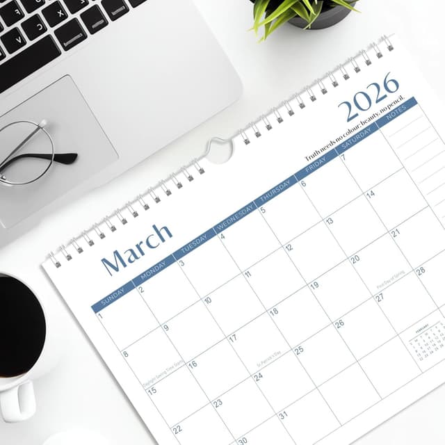 Thumbnail 5 de Gannyfer 2026 Wall Calendar 18‑Month Planner 📅