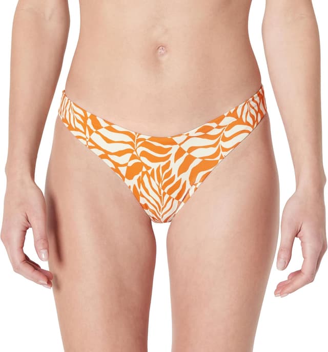 Detalle de Bas de bikini Amazon Essentials Femme : taille basse et coupe échancrée, séchage rapide