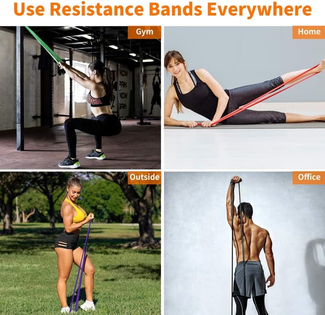 Detalle de nooncrazy Resistance Bands Set for 50-125 lb