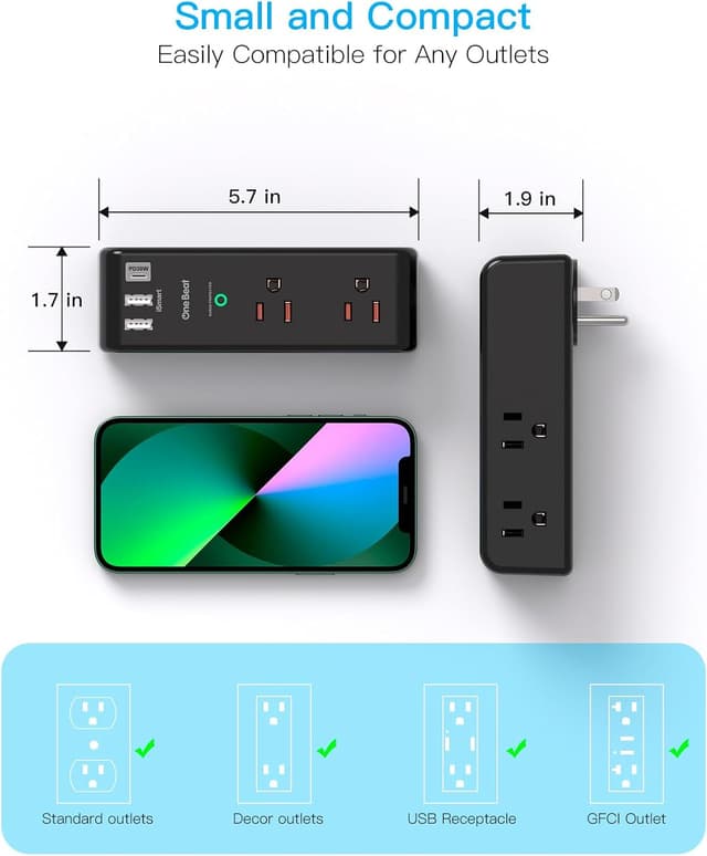 Thumbnail 6 de Surge Protector Outlet Extender PD 30W 1800J