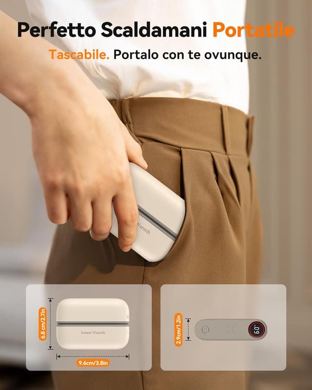 Thumbnail 5 de Scaldamani Ricaricabili Magnetico 8000mAh 2 in 1