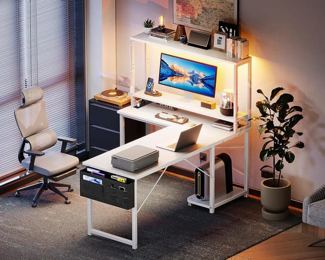 Thumbnail 6 de Coleshome L shaped gaming desk 135 x 100 cm