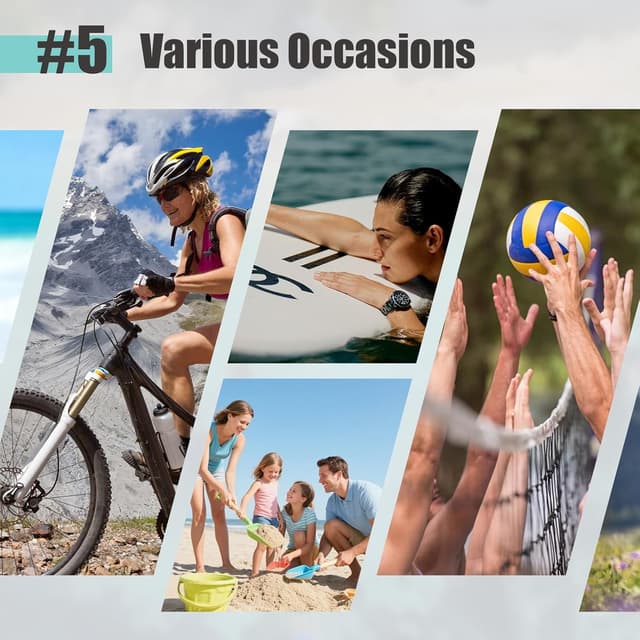 Detalle 1 de Water Shoes Quick Drying Barefoot Aqua Swim Beach Shoes for Unisex – Elastic Collar & Grippy Rubber Sole