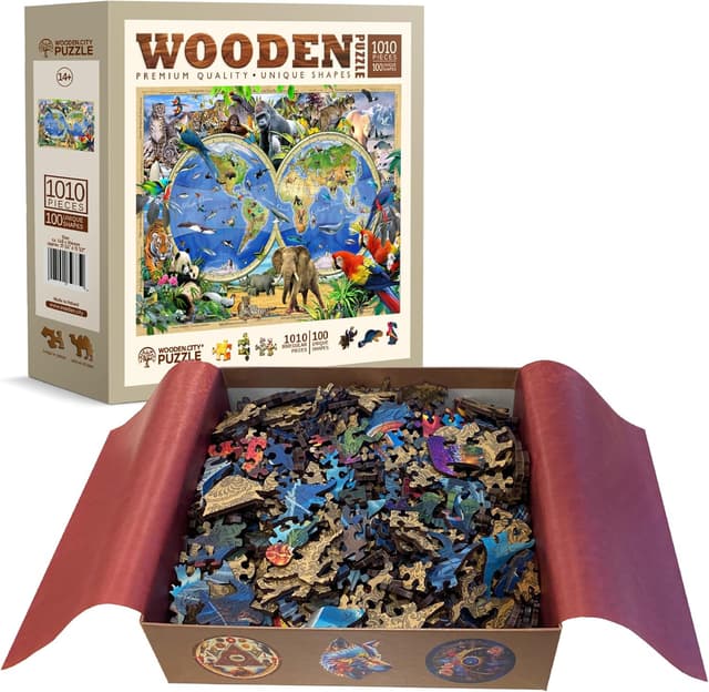 Thumbnail 2 de WOODEN.CITY Holzpuzzle 1000 Teile Tierreich