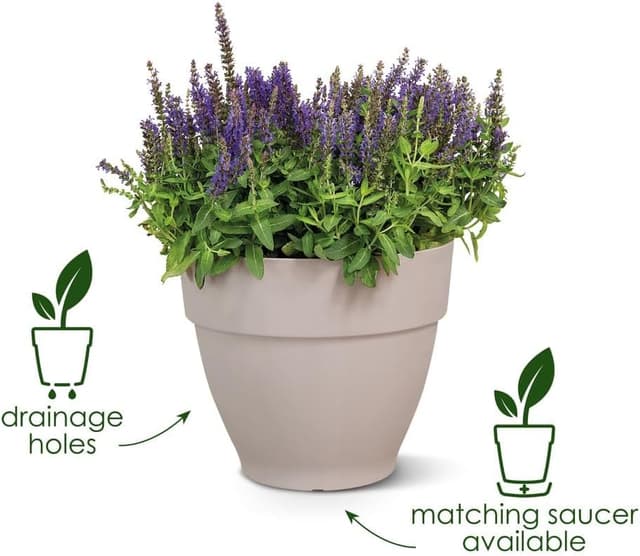 Thumbnail 1 de Elho Vibia Campana Round 30 🌿 Macetero Exterior Gris