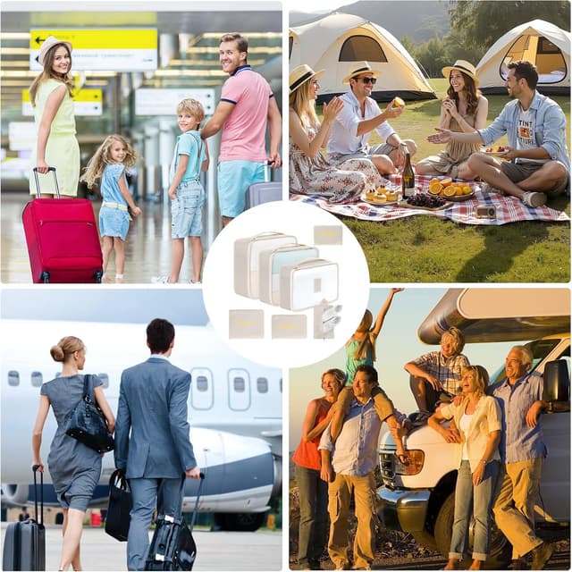 Thumbnail 6 de Romon Organizer Valigia Viaggio 7 pezzi