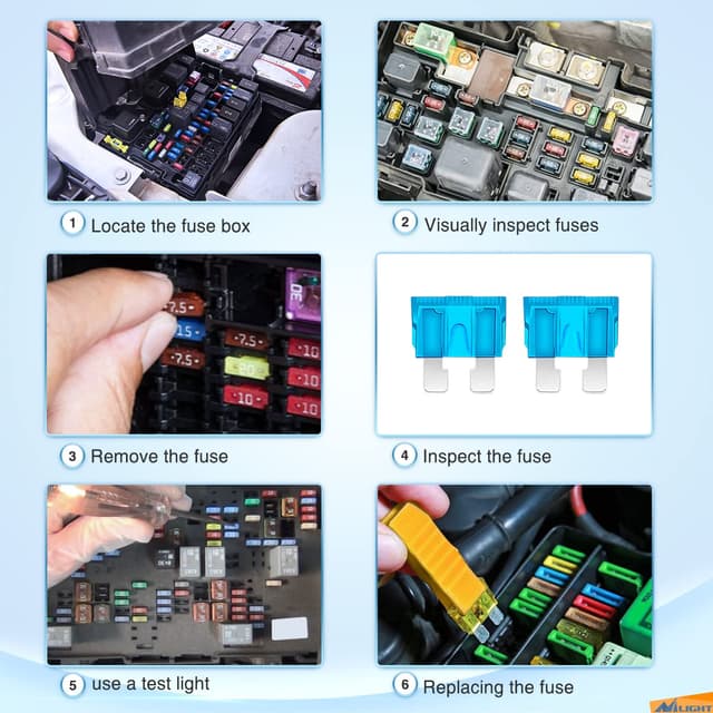 Detalle 2 de Nilight 372-Piece Car Fuse Assortment Kit (Standard/ Mini/ Low Profile Mini/ Micro2 Blades)