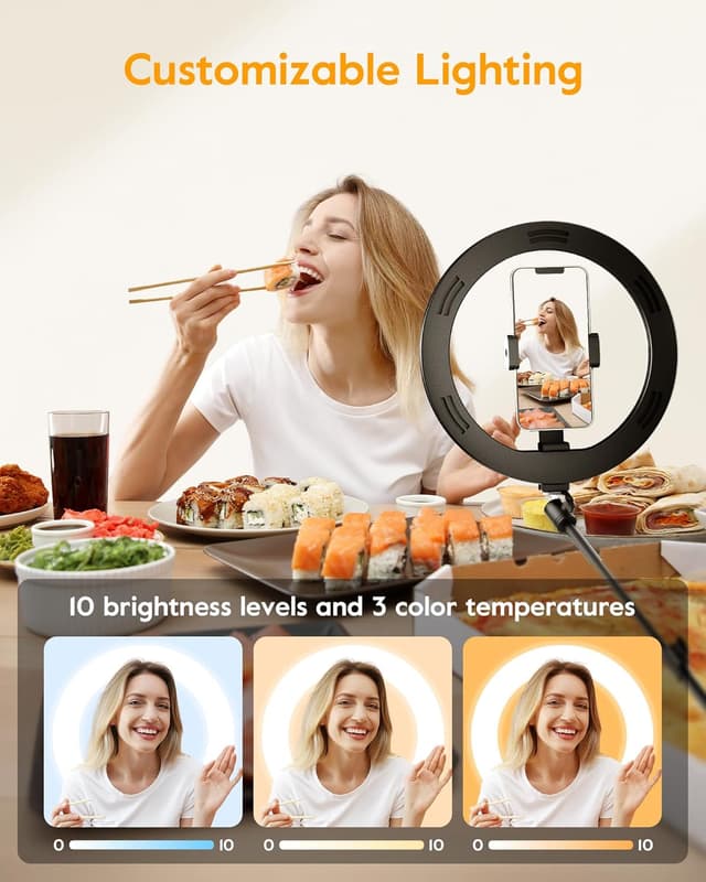 Thumbnail 5 de LUXSURE Ring Light for Desk with Stand