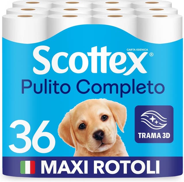 Imagen de Scottex Pulito Completo 36 rotoli carta igienica 🧻 en OfertitasTOP