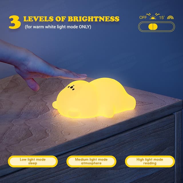 Detalle 2 de Kids Night Light 8 RGB timer