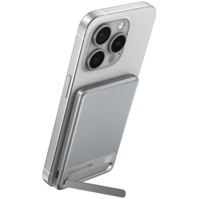 Detalle 2 de INIU MagPro Qi2 5000mAh batería externa ultradelgada 20W