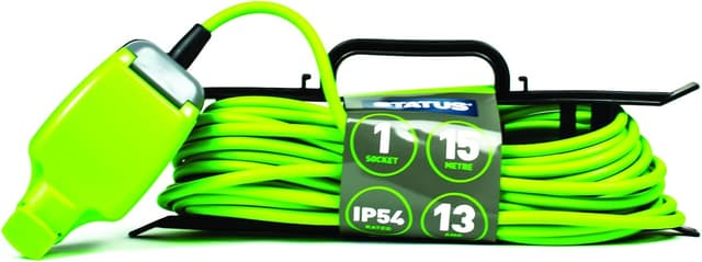 Thumbnail 6 de STATUS 1 Socket Extension Lead 5m (Green) with Weatherproof 13A IP54 Sealed Socket