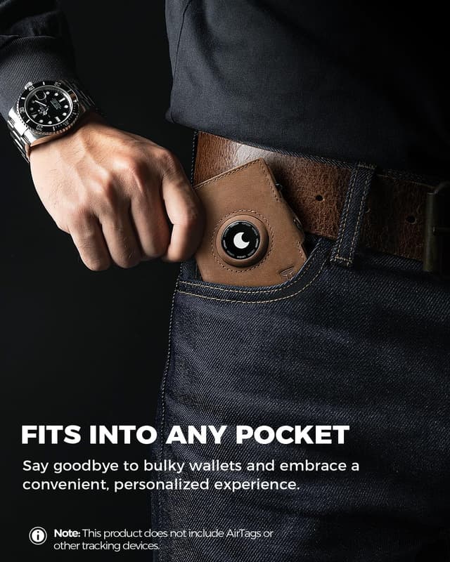 Detalle de LORZOR Airtag wallet 9.6 x 6.5 cm