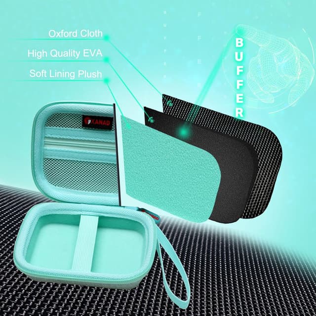 Detalle de XANAD Digitalkamera Hülle & Tasche für Kodak Pixpro FZ55/FZ45 (grün) – kompakte Schutzhülle für Kinder, Vlogging & Kompaktkameras