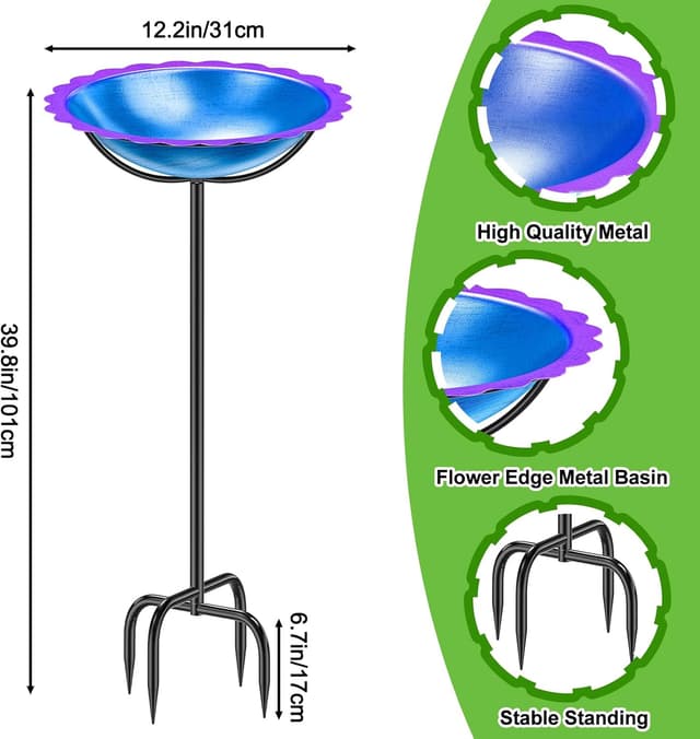 Thumbnail 1 de KHayRovies Vogeltränke blau-lila