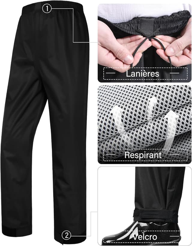 Thumbnail 3 de M GYEJIAQU Combinaison de pluie imperméable 🧥