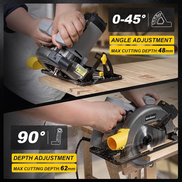 Detalle 2 de Enventor Circular Saw 1400W